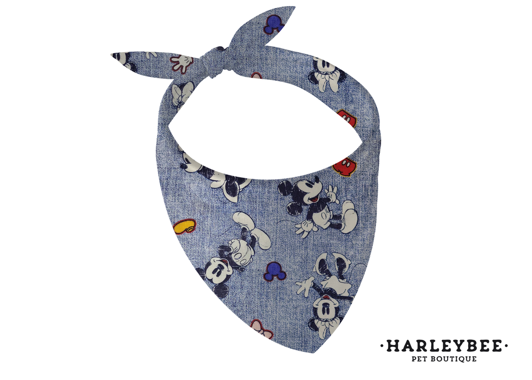 Cartoon Mickey Jean Bandana