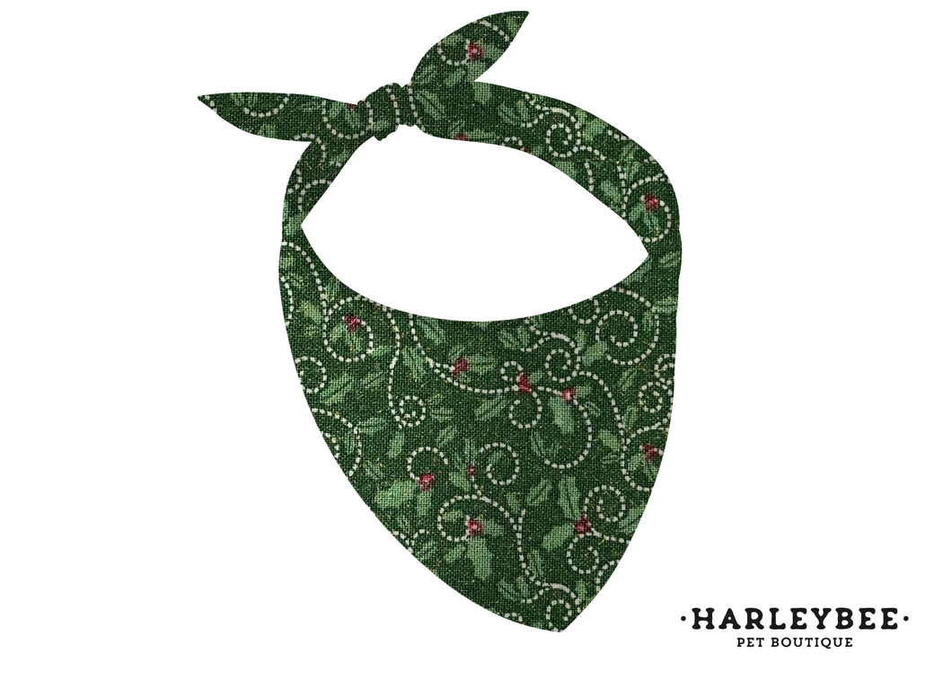 Christmas Mistletoe Bandana