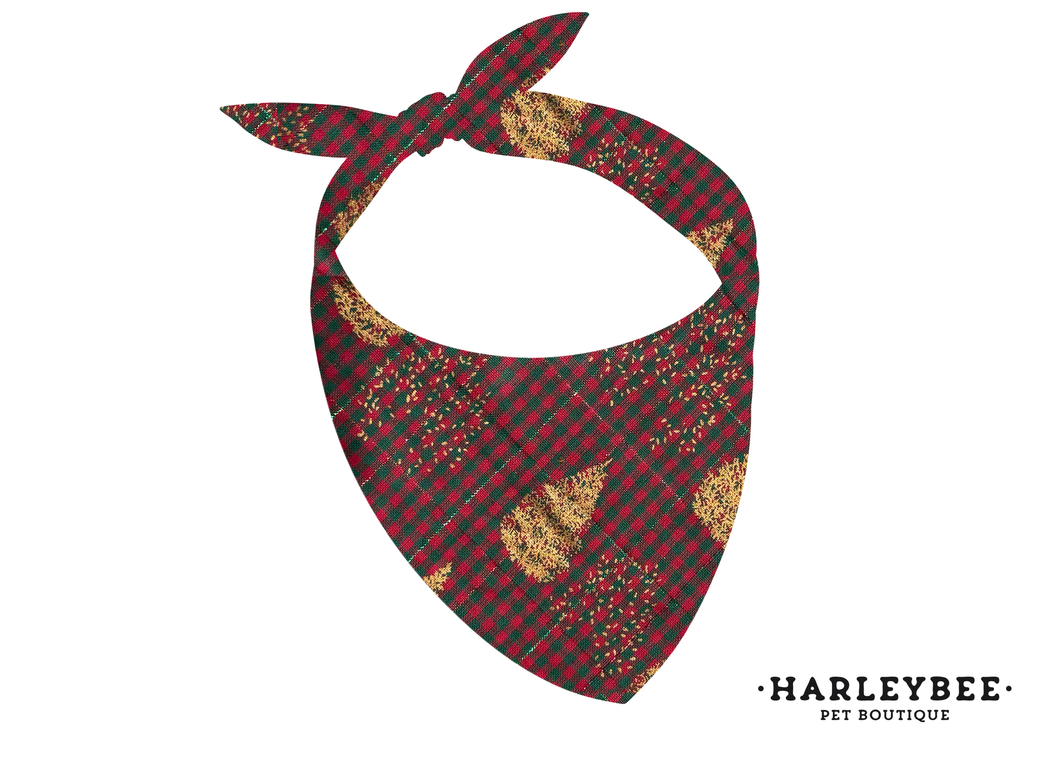 Christmas Golden Tree Bandana