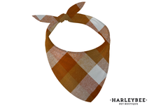 Load image into Gallery viewer, Flannel Butter Nut Bandana
