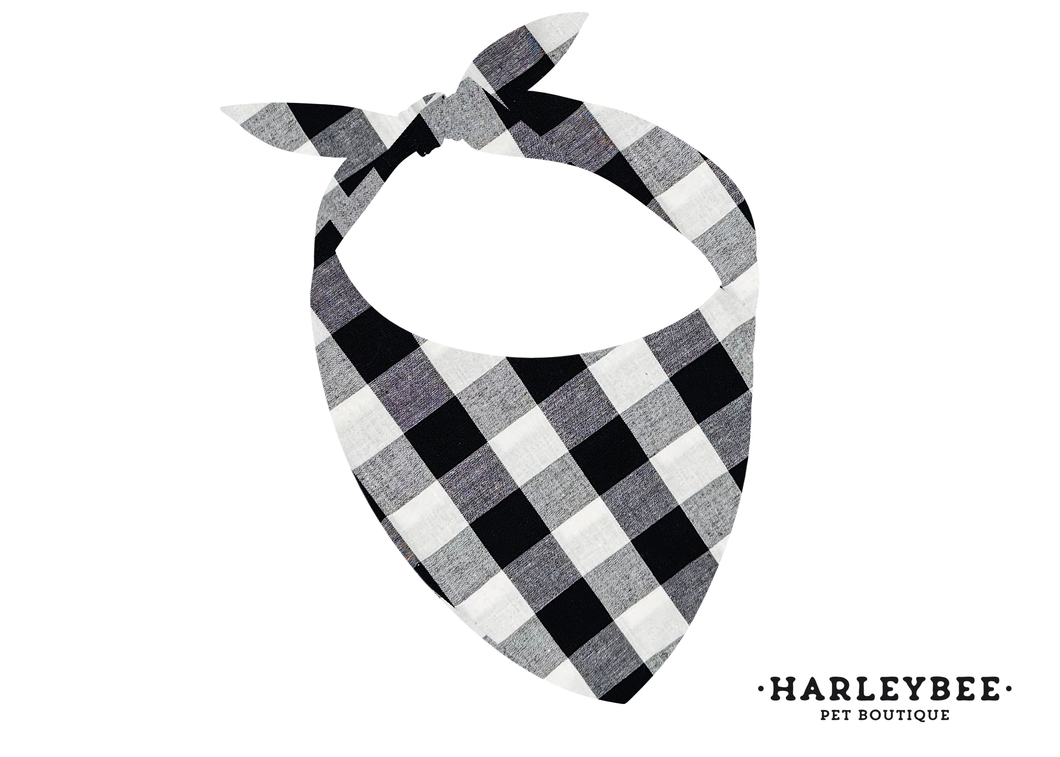Flannel Ebony & Ivory Bandana
