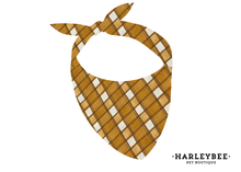 Load image into Gallery viewer, Flannel Mustard Bandana
