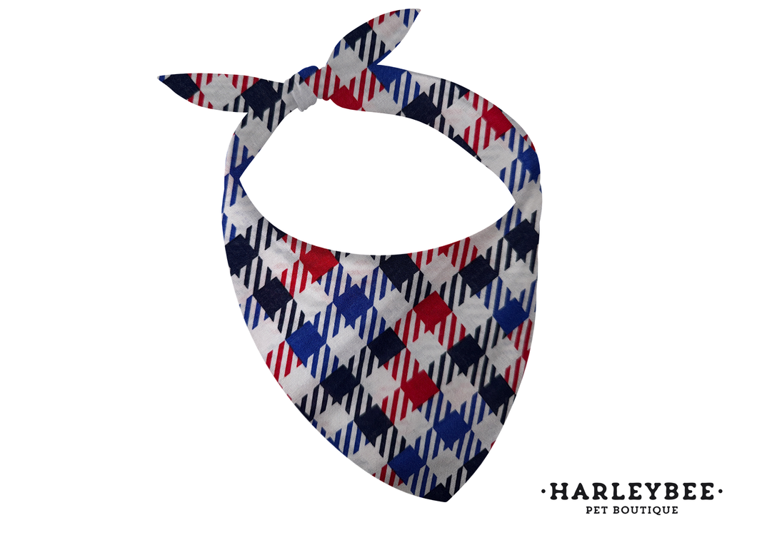 Flannel Scarlet & Ebony Bandana