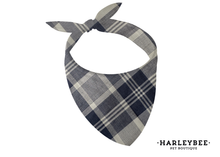 Load image into Gallery viewer, Flannel Smokey Blue Bandana
