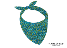 Load image into Gallery viewer, Floral Aquamarine Bandana
