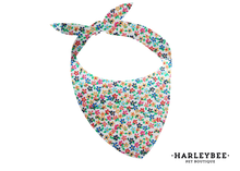 Load image into Gallery viewer, Floral White Rainbow Bandana
