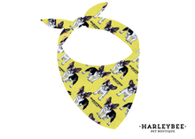 Load image into Gallery viewer, Frenchie Yellow Bandana
