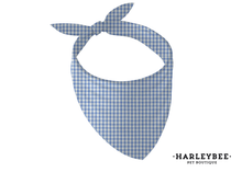 Load image into Gallery viewer, Gingham Baby Blue Bandana

