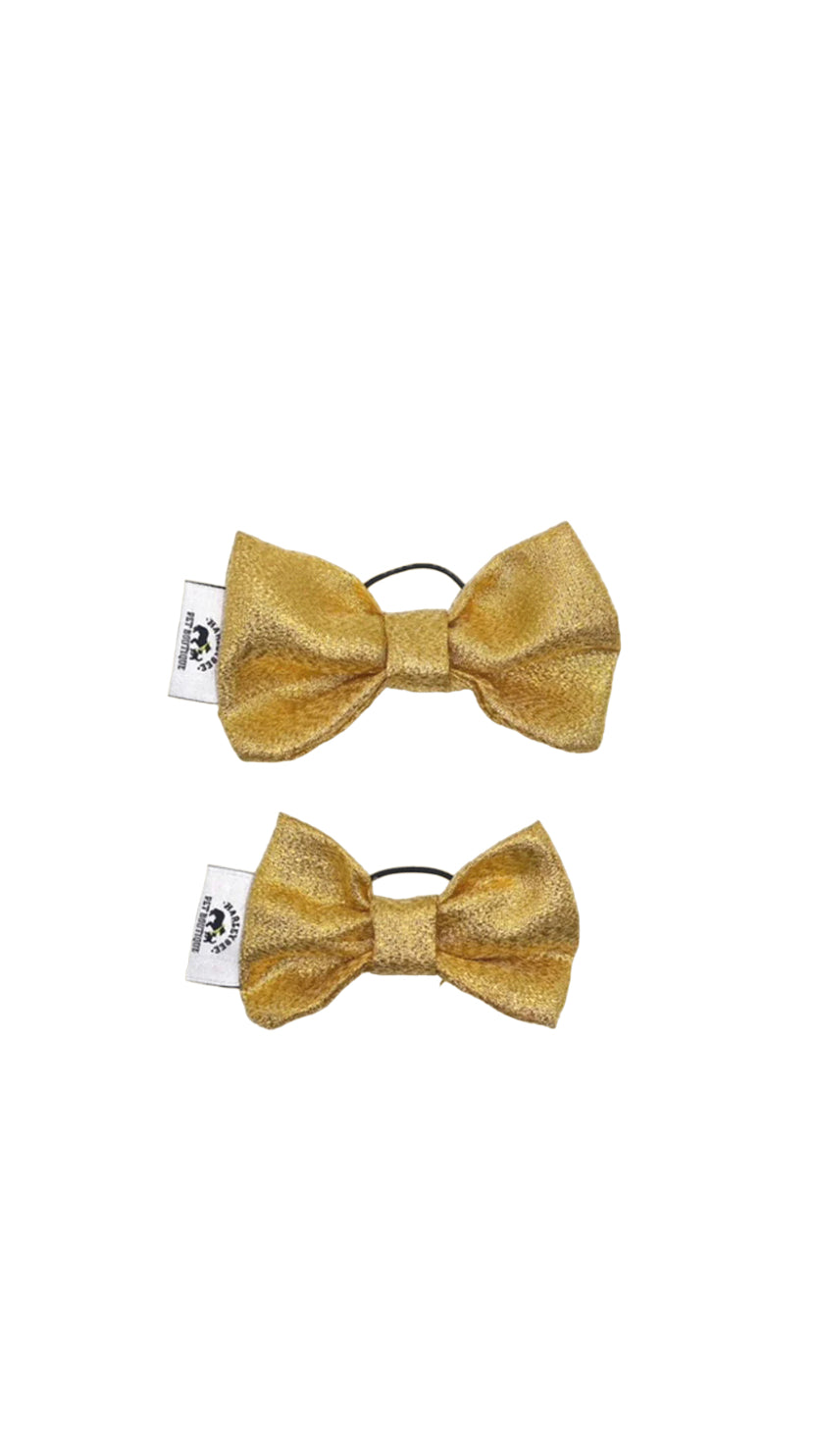 Gold Tinsel Hairbow