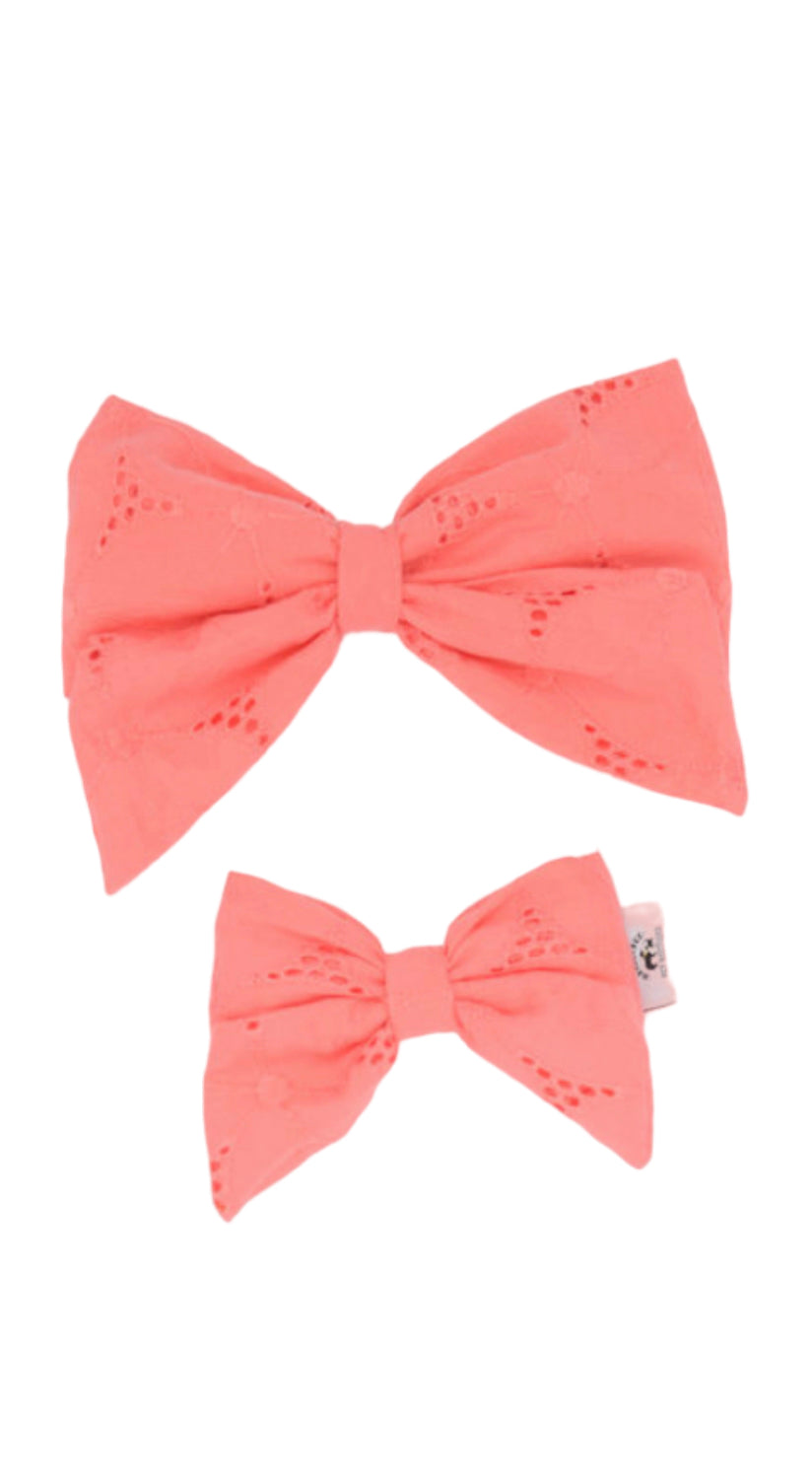 Lace Coral Lady Bow
