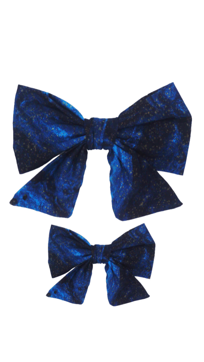 Swirl Azule Gold Lady Bow