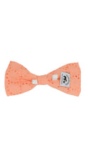 Load image into Gallery viewer, Lace Peach Bowtie
