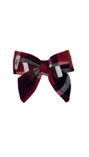 Load image into Gallery viewer, Flannel Merlot Ladybow
