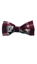 Load image into Gallery viewer, Flannel Merlot Bowtie
