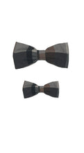 Load image into Gallery viewer, Flannel Burberry Black Bowtie
