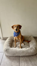 Load image into Gallery viewer, Christmas Snowflake Indigo Bandana
