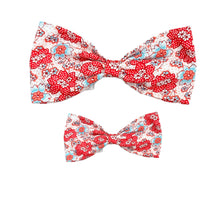 Load image into Gallery viewer, Floral Raspberry Louis Bowtie
