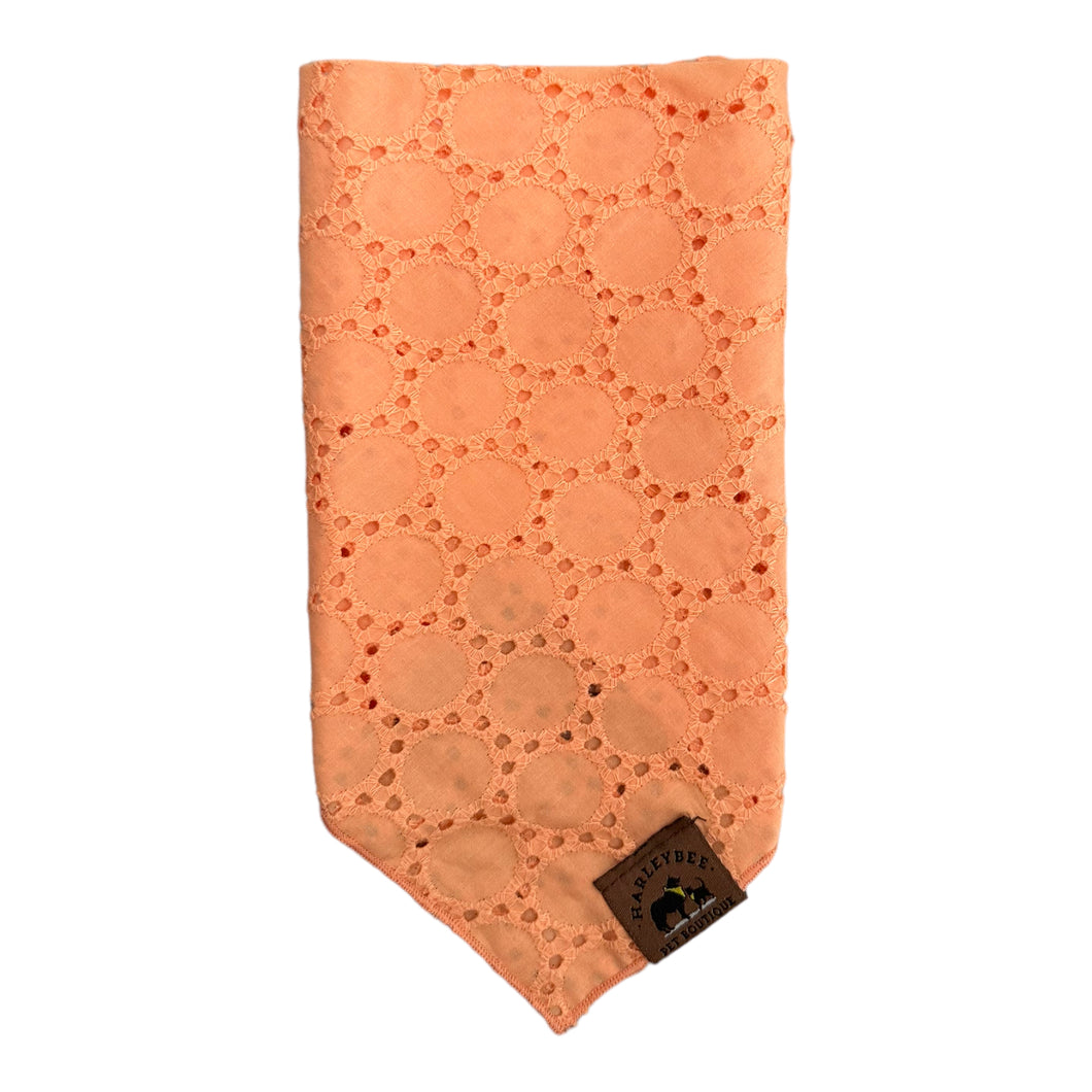 Lace peach bandana