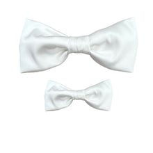 Load image into Gallery viewer, Tuxedo White Bowtie

