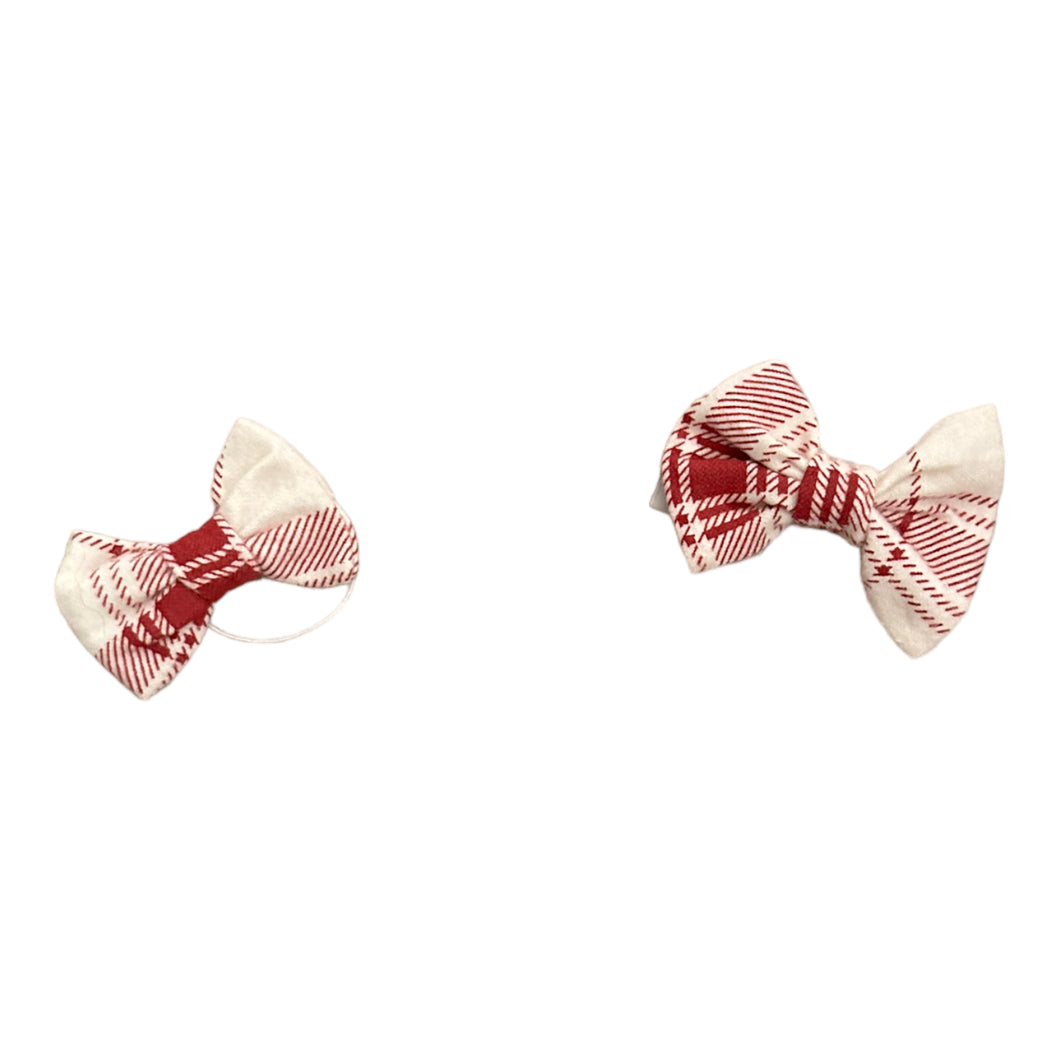 Flannel Candy Cane Hairbow