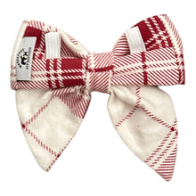 Load image into Gallery viewer, Flannel Candy Cane Ladybow
