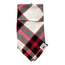 Load image into Gallery viewer, Flannel Chess Fringe Bandana
