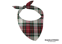 Load image into Gallery viewer, Flannel Mistletoe Bandana
