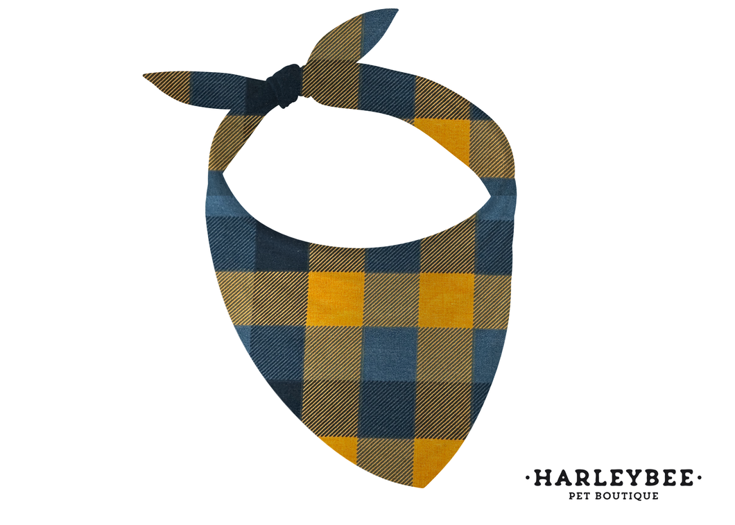 Flannel Pumpkin Spice Bandana