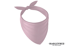 Load image into Gallery viewer, Gingham Fushia Bandana
