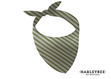 Load image into Gallery viewer, Stripe Olive Bandana
