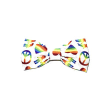 Load image into Gallery viewer, Pride Peace &amp; Love Bow Tie
