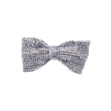Load image into Gallery viewer, Silver Sequence Bow Tie
